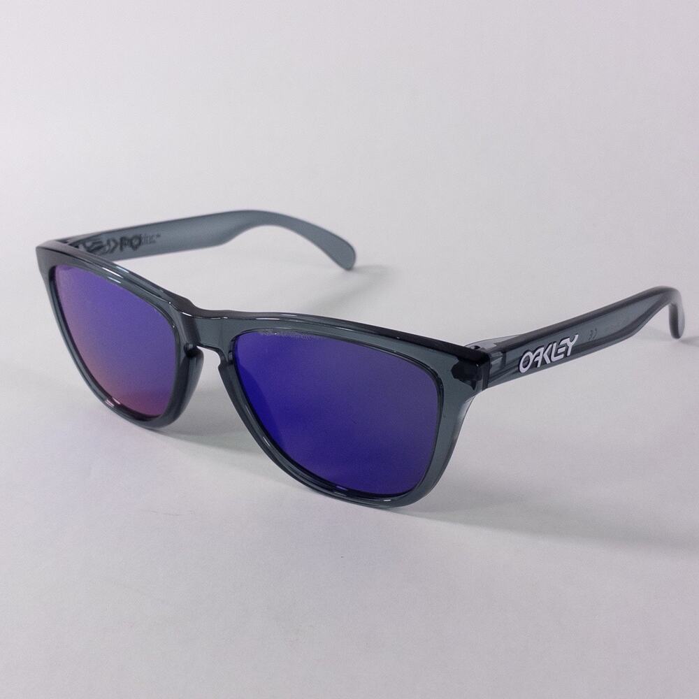 Oakley Sunglass Frogskin Limited Edition Crystal Black w/ Violet Iridium 03-289